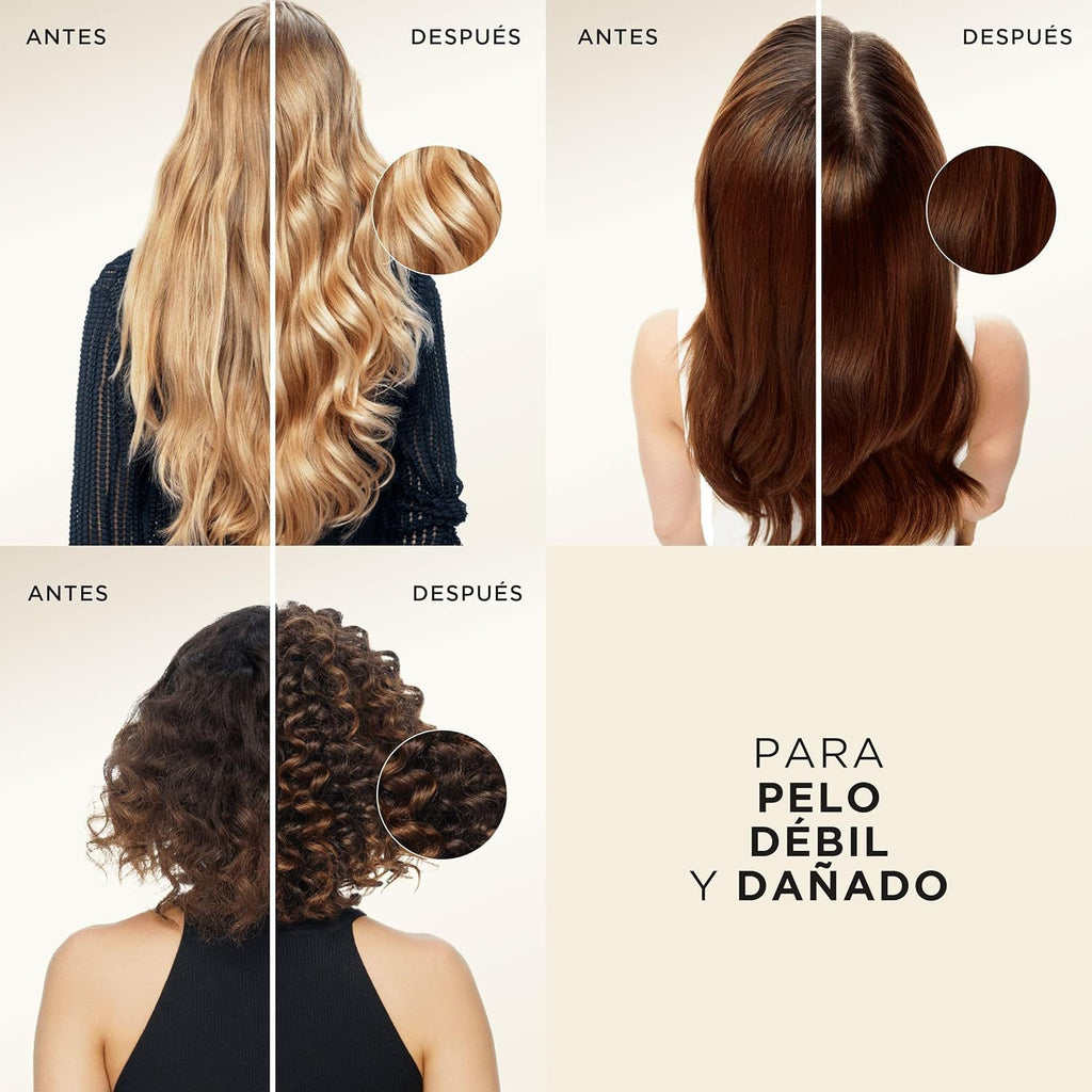 Pantene Champu Cabello Pro-V Repara y Protege, Fortalece el Pelo Debil y Dañado, Protege Enlaces Capilares, Proporciona Brillo y Suavidad, Sin Siliconas. Active Nutri-Plex, 1 L