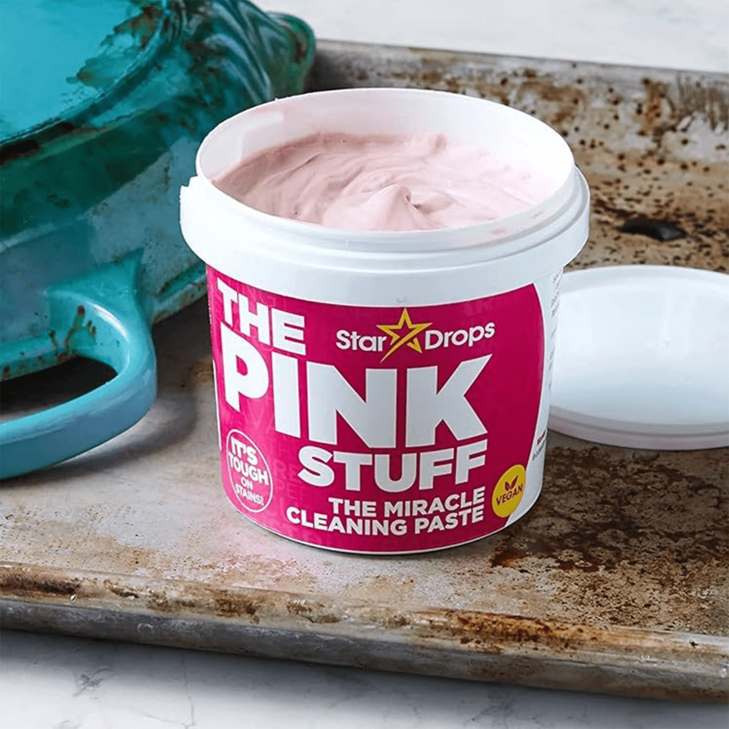 The Pink Stuff 2 x 850g, Limpieza Hogar Pasta Limpiadora Multiusos ideal para Eliminar Manchas y Suciedad, Eficaz y Concentrado, Fácil Aplicación, Pack Ahorro de 2 Unidades de 850g