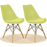 Sillas para Comedor, Sillas para Cocina con Asiento Blando, Tapizado y Patas Resistentes de Madera de Haya, Sillas Nórdicas Minimalistas, 49.5 x 44 x 79.5 cm
