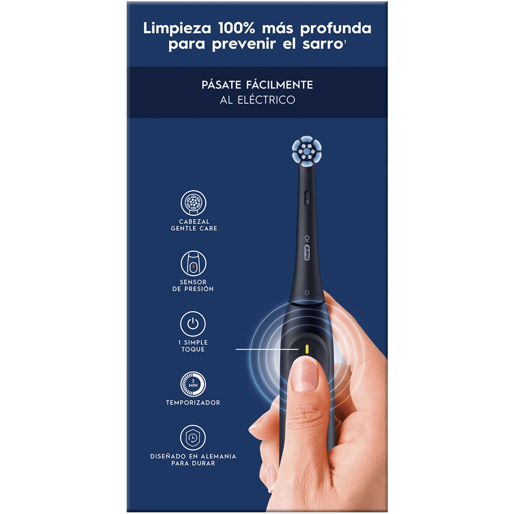Oral-B iO Series 2 Cepillo de Dientes Eléctrico, Limpieza Profunda para Prevenir el Sarro, Sensor de Presión, 3 Modos de Limpieza, Larga Duración