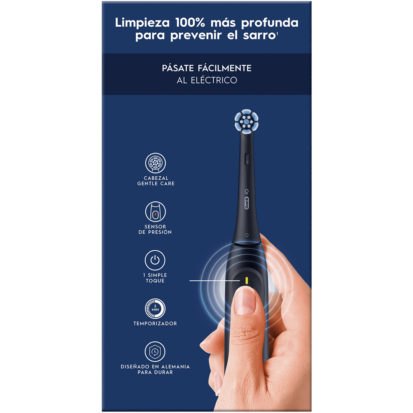 Oral-B iO Series 2 Cepillo de Dientes Eléctrico, Limpieza Profunda para Prevenir el Sarro, Sensor de Presión, 3 Modos de Limpieza, Larga Duración