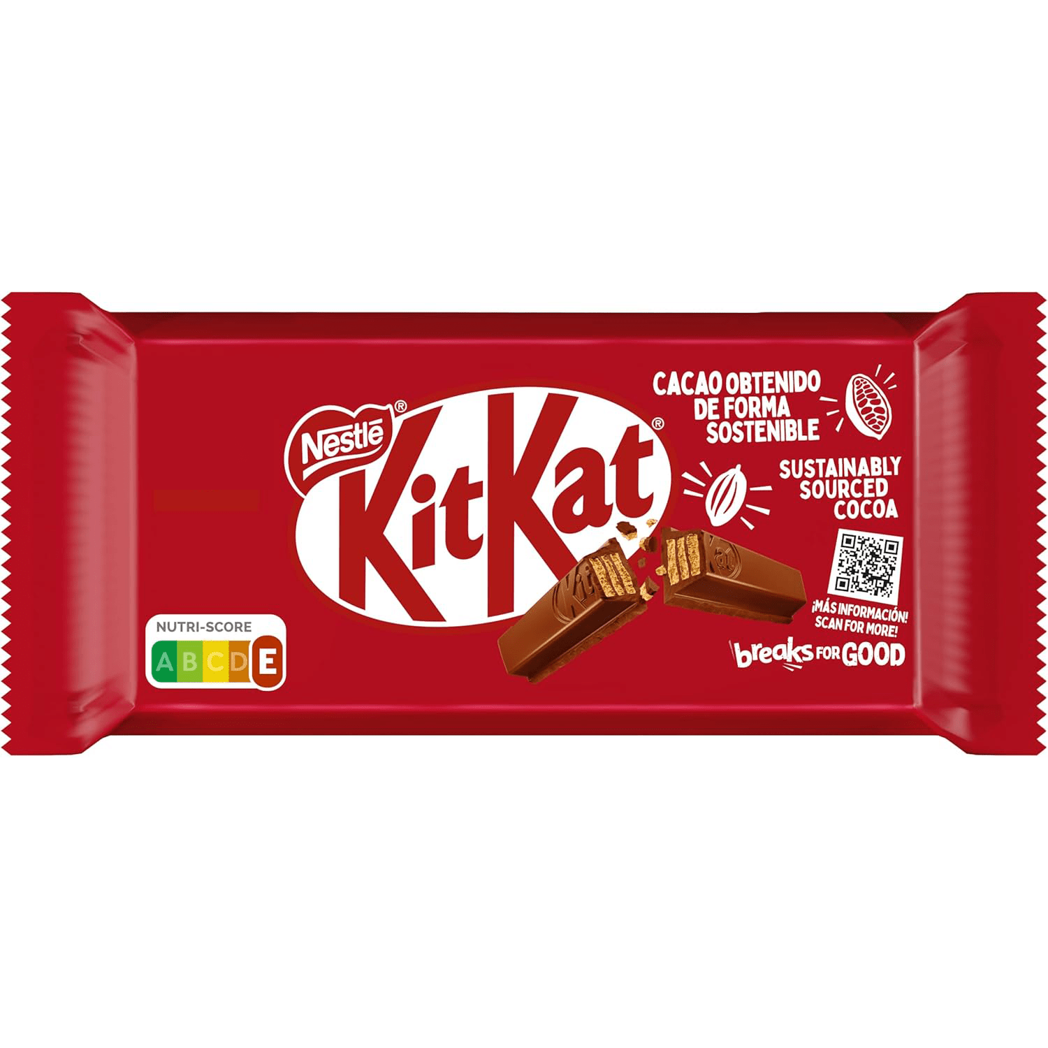 Nestlé KITKAT Barritas de Chocolate con Leche, Snack de Chocolate, Pack Ahorro de 24 Barras de 41,5g