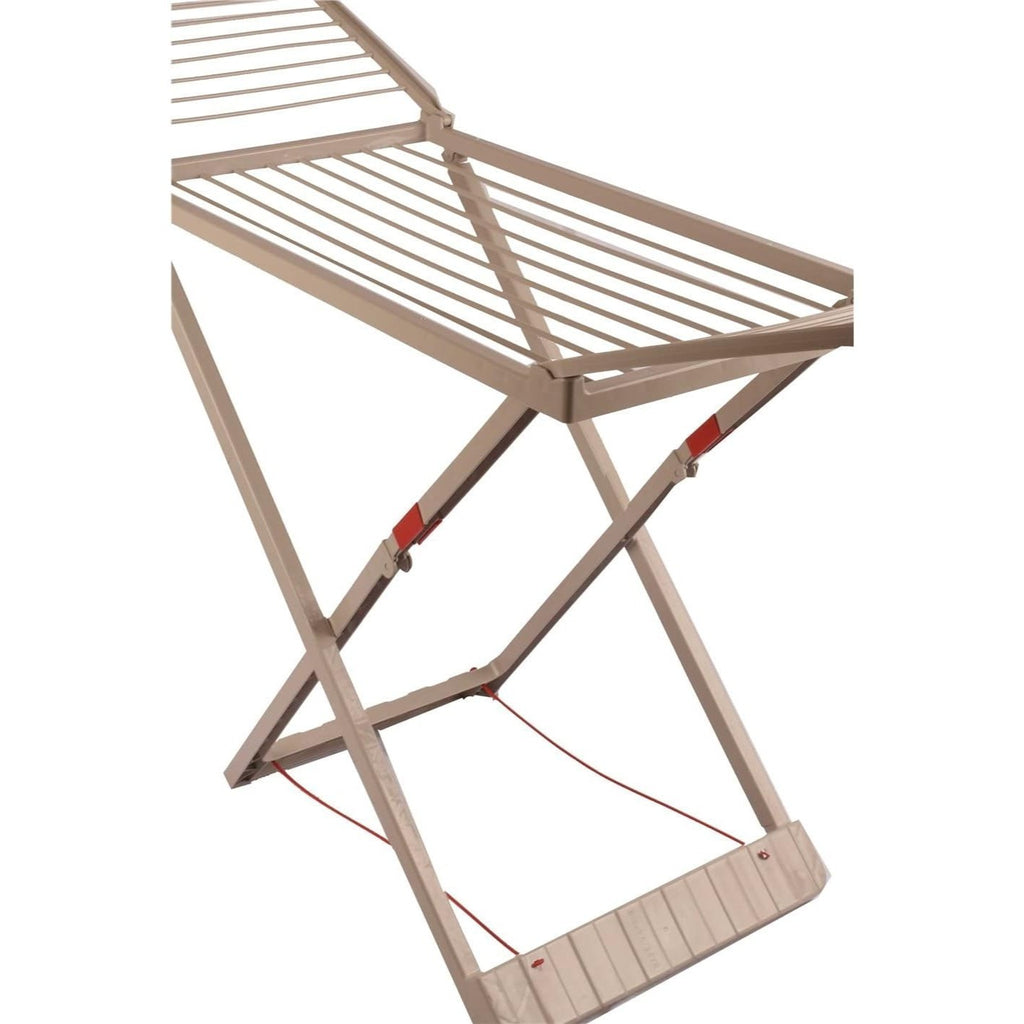 Tendedero Plegable con Alas, 20 Metros de Superficie de Tendido, Hecho de Resina Resistente al Sol y a la Intemperie, 180 x 108 x 55 cm