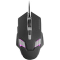Mars Gaming MM024, Ratón Gaming RGB, Sensor Óptico 4000 dpi, Switches Mecánicos Huano, Iluminación RGB Flow, Ajuste On-The-Fly 1200/2400 / 3200/4000 dpi, Compatibilidad Multiplataforma, Negro