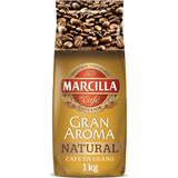 Marcilla Café Grano Tueste Natural y Orgánico Intenso y Profundo, Gran Aroma, Café en Grano Listo para ser Molido, 1Kg