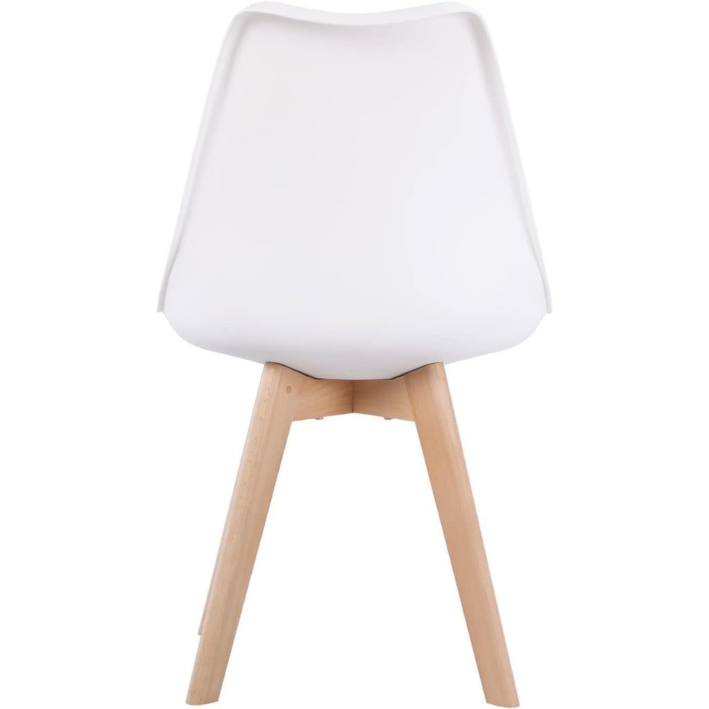 Sillas para Comedor, Sillas de Cocina con Asiento Blando, Tapizado y Patas Resistentes de Madera de Haya