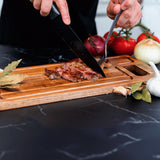 Juego de 6 Cuchillos de Cocina Profesionales, Cuchillos de Acero Inoxidable con Revestimiento y Filo de Alta Precisión, Excelente Durabilidad, Mango Ergonómico, Fácil de Limpiar, Ideal como Regalo, Incluye 5 Cuchillos y 1 Pelador