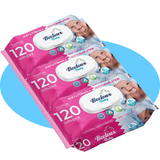 Toallitas Húmedas, Cuidado e Hidratación Profunda, Fibras Ultrasuaves ideales para Piel Sensible, Perfume Fresco, Packs de 3/6/9/12 Unidades, 360/720/1080/1440 Toallitas