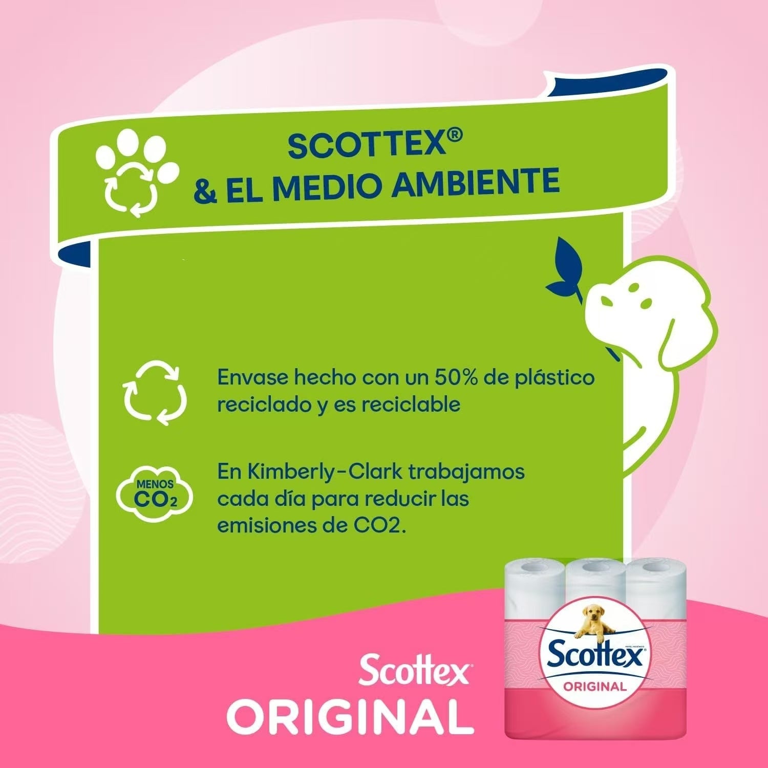 Scottex Papel Higiénico, Rollos dos Capas que Proporcionan el Equilibro Adecuado en Suavidad y Resistencia