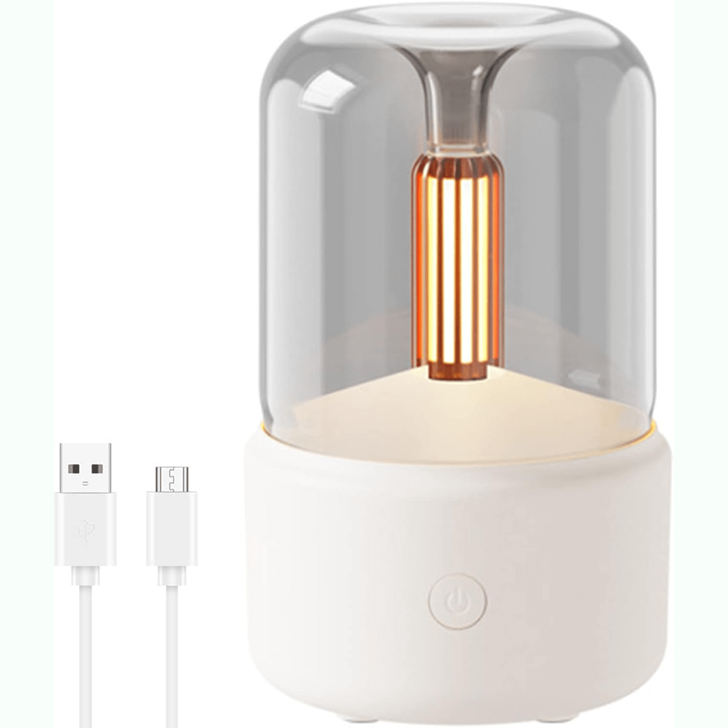 Humidificador de Aroma de 120 ml, Humidificador y Difusor de Aromas, Experiencia Relajante y Aromática, Conexión USB tipo-C, Diseño Compacto, Luz Ambiental Integrada