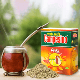 Campesino Yerba Mate, Yerbas para Mate con Sabor a Anís, Té Rico en Vitaminas y Minerales Esenciales, Origen de Paraguay, 500g por Paquete