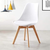 Sillas para Comedor, Sillas de Cocina con Asiento Blando, Tapizado y Patas Resistentes de Madera de Haya