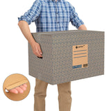 Pack 10 Cajas Carton para Mudanzas y Almacenaje Ultra Resistentes con Asas