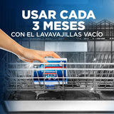 Finish Limpiamáquinas Líquido para Lavavajillas, Limpieza Profunda, Elimina Cal y Grasa Oculta, Contra el Mal Olor, Lavavajillas Líquido Pack Ahorro 4 x 250ml