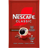 Nescafé Classic Descafeinado, Café Soluble Descafeinado en Sobre, 2g de Café por Sobre, Tueste Selecto, Intensidad 7, 60 Sobres