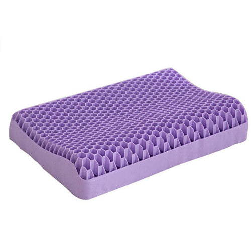 Almohada Cervical 3D con Estructura en Panal de Abeja, Funda de Poliéster Incluida, de 30 x 23 x 15 cm