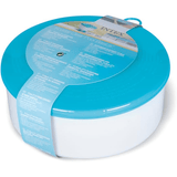 Dispensador Cloro Piscina de Ø 17,8 cm, Skimmer Piscina, Compatible con Tabletas de Cloro o Bromo de Ø 7,6 cm, Tapa de Doble Cierre de Seguridad, Dispensador con Anillo Regulable, Apto para Cualquier Piscina y Spa