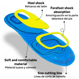 Plantillas de Gel de Silicona para el Soporte de Pie, Plantillas ideales para Caminar, Trabajar o Hacer Deporte, Ideal para Todo Tipo de Calzado, Almohadillas Amortiguadoras, Alta Elasticidad, 2 Plantillas