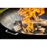 Leña para Estufas Seca de Encina Cortada en Troncos Medianos, Leña Chimenea. Astillas de Madera de Pino, Madera Seca Natural para Barbacoa, Chimenea, Caldera y Estufa