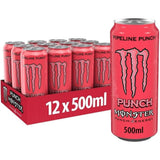 MONSTER ENERGY Bebida Energética, Refresco Energético, Pack 12/24 Latas de 500ml