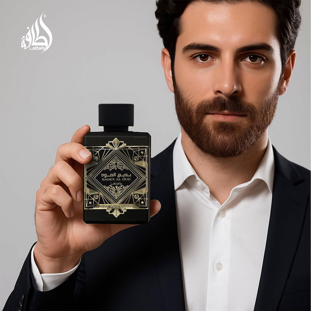 Lattafa Badee Al Oud Oud for Glory Eau de Parfum Unisex, Aroma Amaderado y Elegante, 100 ml