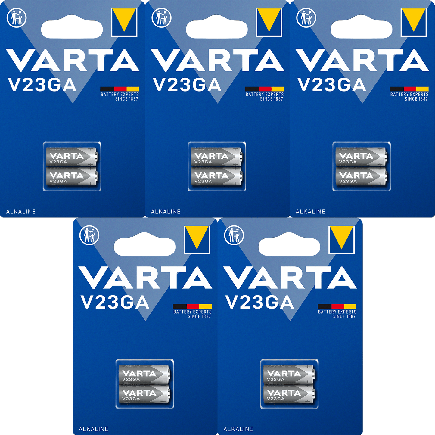 Pilas V23GA Alcalina de Alto Rendimiento, Larga Duración, Para Uso Diario, Ideal para Relojes, Alarmas, Cámaras de Fotos, Calculadoras, Mandos a Garaje, Rastreadores y Otros Dispositivos Pequeños - VARTA
