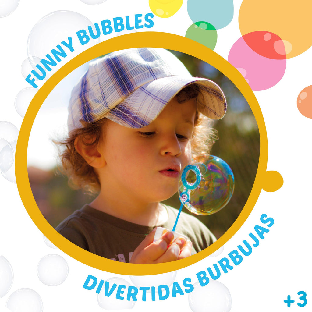 x36 Pomperos para Niños de Jabón, 60ml, Pompero con Laberinto de Dibujos Animados, Pompas de Jabón, Juego de Burbujas