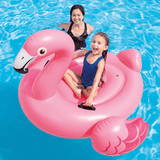 Flotador Piscina Flamenco Hinchable Grande con 2 Asas, Hecha de Vinilo Ultra Resistente, Con 2 Cámaras de Aire para Mayor Seguridad y 2 Asas Resistentes para Mayor Sujeción y Estabilidad, Incluye Kit de Parches para Reparar Pequeños Poros o Pinchazos