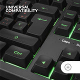 Mars Gaming MK023, Teclado Gaming TKL, Tecnología Híbrida H-Mech, Iluminación FRGB Rainbow, Anti-ghosting, Compatibilidad Universal, Negro, Idioma Español