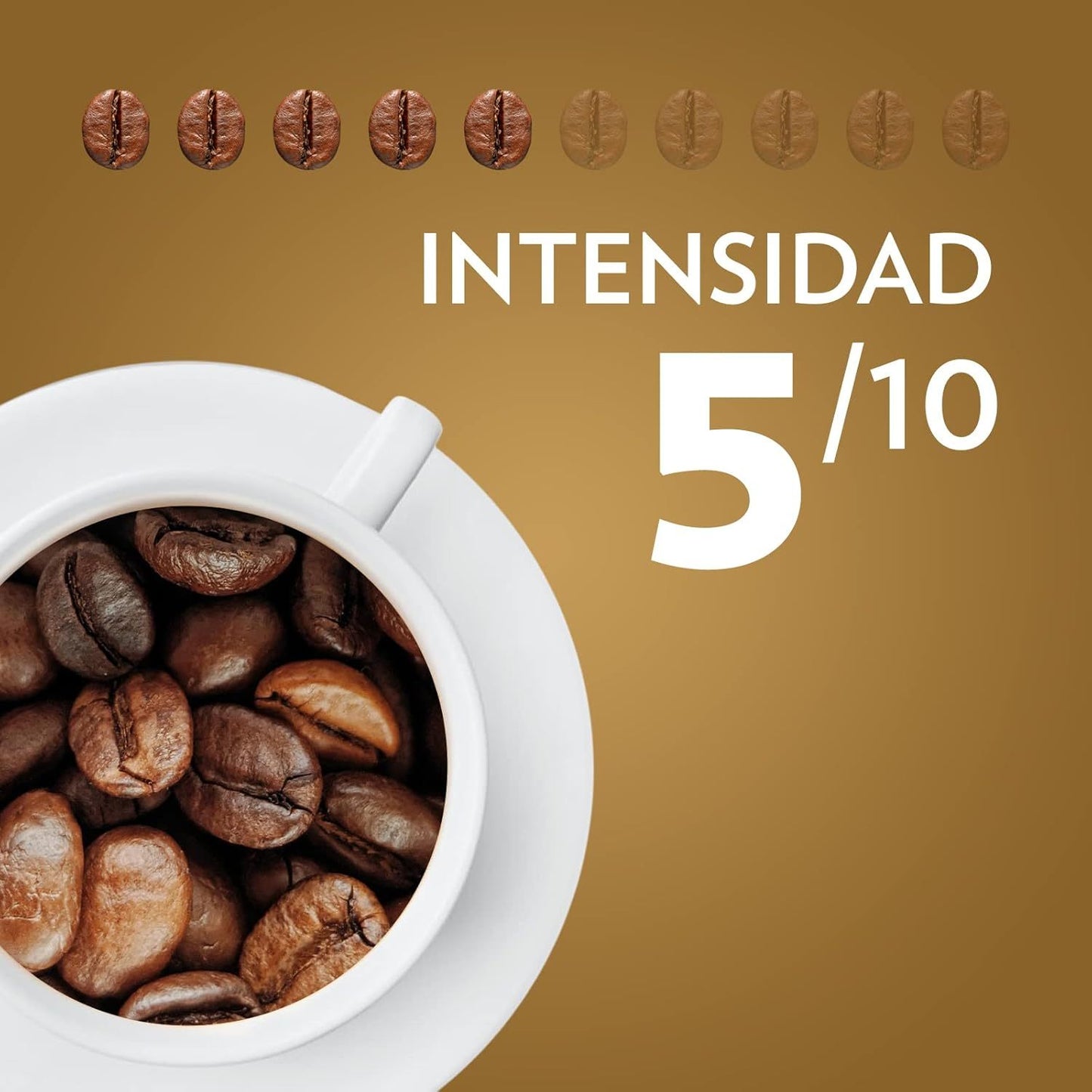 Lavazza Café Grano Natural Qualità Oro, Mezcla 100% Arábica, con Notas Aromáticas Florales y Afrutadas, Intensidad 5/10, Tueste Medio, 1/2 kg