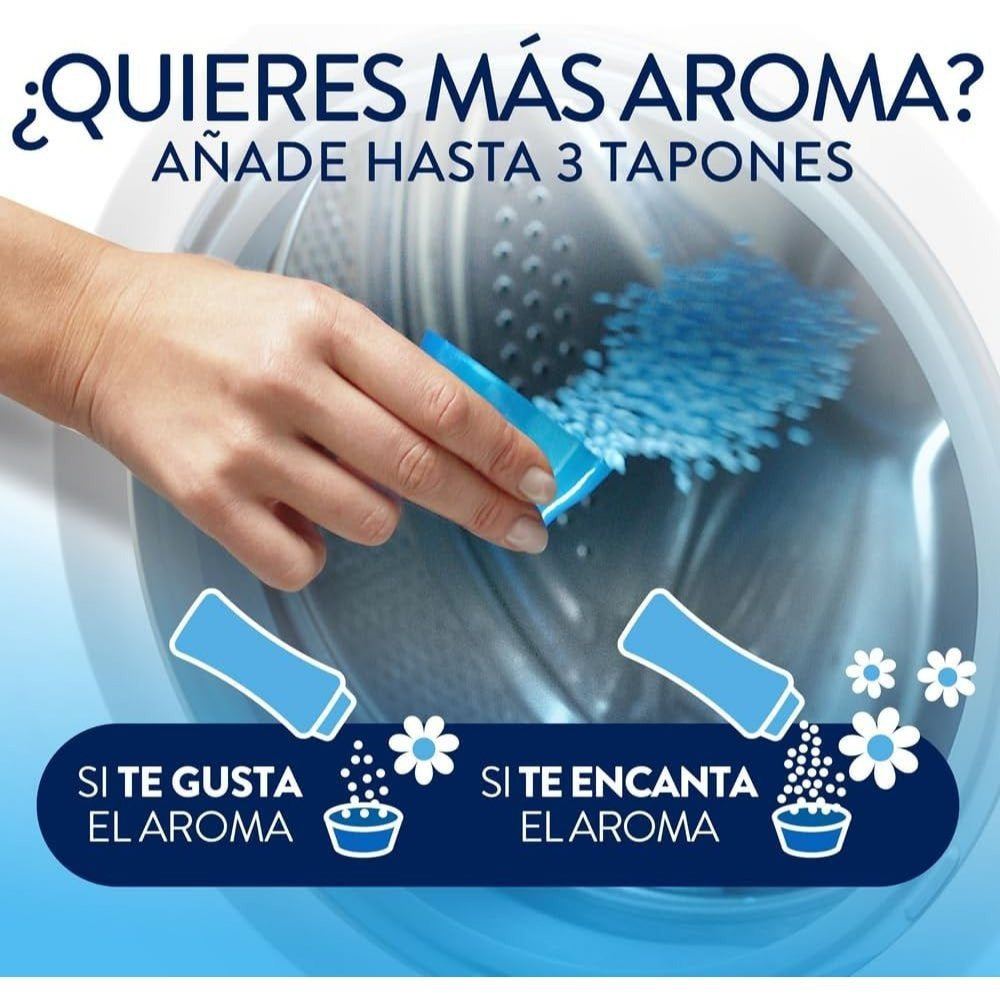 LENOR Perlas Lavadora Perfumadas para la Ropa, Suavizante con Fragancia Frescor de Abril, Potenciador de Frescor, 41 Lavados, 495g