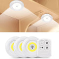 3 Luces LED Inalámbricas, Lampara LED Inalambrica con Control Remoto ideal para Hogar y Oficina, Adhesivas, Control de Intensidad y Temporizador, 100 lúmenes, 1W, Funciona con Pilas (No incluidas)
