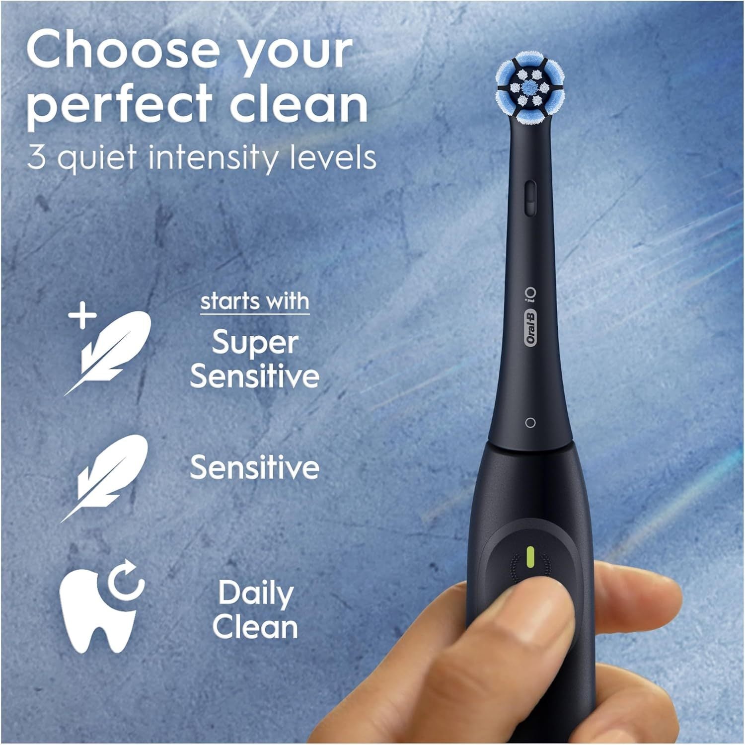 Oral-B iO Series 2 Cepillo de Dientes Eléctrico, Limpieza Profunda para Prevenir el Sarro, Sensor de Presión, 3 Modos de Limpieza, Larga Duración