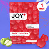 Gominolas para el Control de Glucosa con Vinagre de Manzana, Cromo, Ácido Fólico, Vitaminas B6 y B12, Sabor Manzana, 60 Gummies - Joy+ Supplements