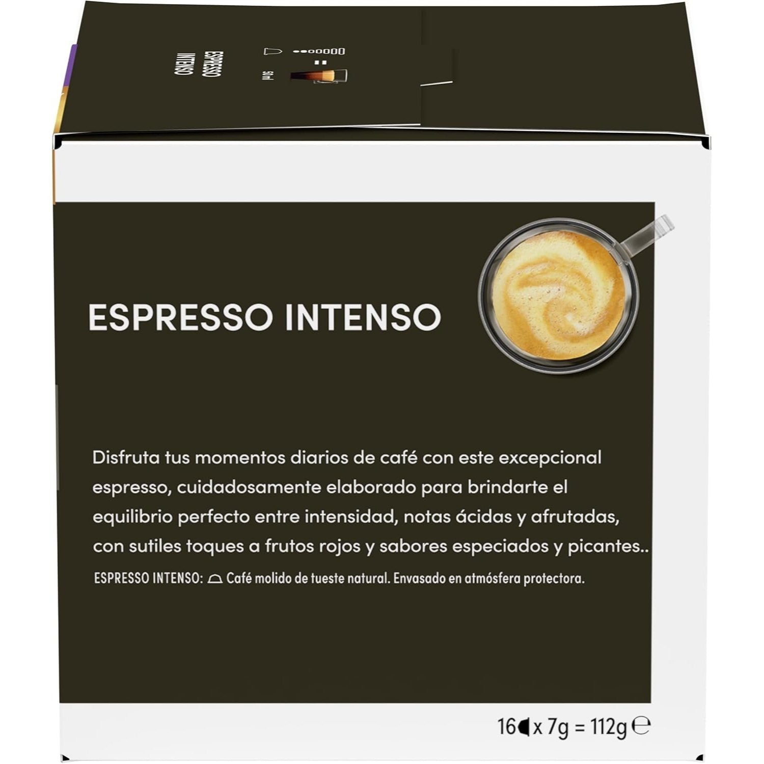 Nescafé Dolce Gusto, Café Espresso Intenso, Intensidad 7, Especiado y Con Cuerpo, 16/48/96 Cápsulas