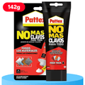 Pattex No Más Clavos Para Todo HighTack, Pegamento de Montaje Resistente a Temperaturas Extremas, Pegamento Fuerte en Superficies Húmedas, Adhesivo Blanco, 142g