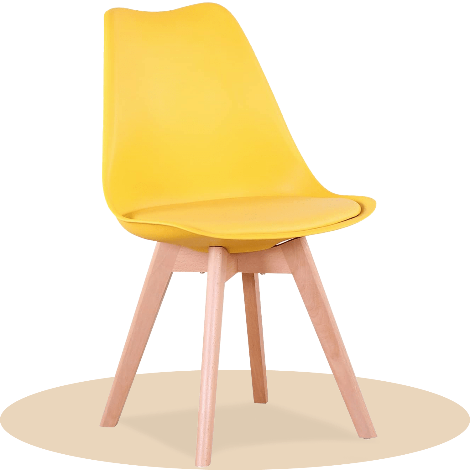 1/2/4/6 Unidad Sillas para Comedor, Sillas para Cocina con Asiento Blando, Tapizado y Patas Resistentes de Madera de Haya, Sillas Nórdicas