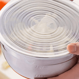 6 Tapas Elasticas Alimentos Varios Tamaños, Mantiene Comida Fresca, Reutilizable y Fácil de Limpiar, Apto para Microondas, Nevera y Lavavajillas, Hecho de Silicona Resistente, Incluye 6 Tapas