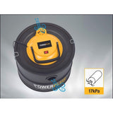 Aspirador para cenizas, polvo, horno, chimenea y sistemas de calefacción, así como la limpieza general de escombros y pelos de mascotas. 1000W 15 litros 40 cm - Power Plus
