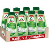 Frosch Lavavajillas Líquido para Máquina, Todo en 1 con Limón Verde, Limpieza y Brillo, Sin Microplásticos, 40 Dosis, Pack de 8 Unidades de 650 ml, 5.2 L en Total
