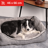 Cama para el Perro con Fondo Acolchado y Suave, Cama Gato, Cama para Mascotas, Bordes Suaves y Redondeados, Base Antideslizante, Aporta Sensación de Seguridad, Diseño Confortable para Mascotas: Soporte para la Cabeza y Cuello