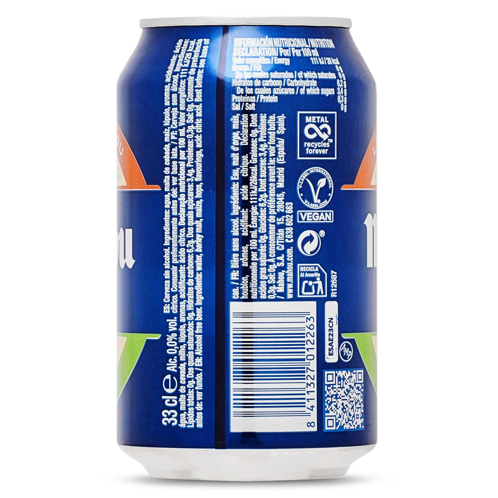 Mahou 0,0 Tostada, Pack de 24 Latas de 330 ml, Cerveza Lager Refrescante, Ligera y Suave, Sabor Auténtico, Cerveza Sin Alcohol