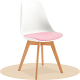 1/2/4/6 Unidad Sillas para Comedor, Sillas para Cocina con Asiento Blando, Tapizado y Patas Resistentes de Madera de Haya, Sillas Nórdicas