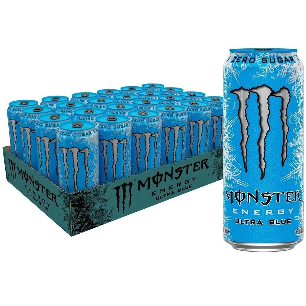 MONSTER ENERGY Bebida Energética, Refresco Energético, Pack 12/24 Latas de 500ml