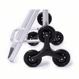Carro Compra con Bolsillo Frontal y Lateral, Carro con 6 Ruedas Pivotantes para Trepar Escalones y Bordillos, Con Capacidad de hasta 40 Litros, Ruedas Grandes Resistentes y Estables Ideales para Facilitar el Transporte y Llevar mejor el Peso