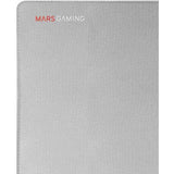 Mars Gaming MMPXL, Alfombrilla Gaming XL 800x360mm, Superficie Nanotextil, Goma Antideslizante, Bordes Reforzados, Flexible y Resistente, Apta para Ratón Óptico y Láser, Blanco Plata
