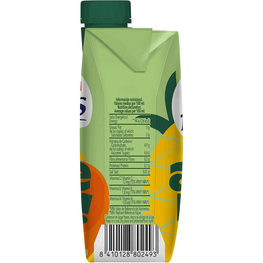 PASCUAL Bifrutas Avena, Bebida Vegetal de Avena con Sabor Tropical, Ingredientes 100% Naturales y Vitamina C, 330 ml