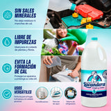 La Antigua Lavandera Agua Destilada, Agua Desmineralizada Multiusos de Uso Doméstico, para Humidificadores y Planchas, Ayuda a Evitar Depósitos de Cal en Equipos, 5 L