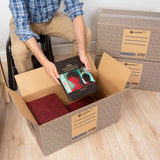 Pack 10 Cajas Carton para Mudanzas y Almacenaje Ultra Resistentes con Asas