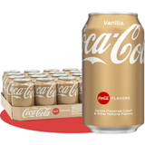 Coca-Cola Sabor Original / Zero / Sabor Cherry / Sabor Vainilla, Refresco de Cola, Pack Ahorro de 24 Latas de 330ml